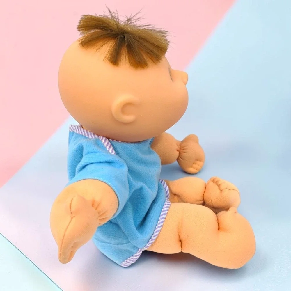 VTG 90's Cabbage Patch Kids Baby Doll 12" Brown Hair Xavier Roberts 1995 CPK - Picture 3 of 13